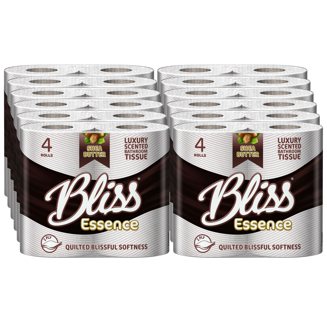 Luxury Scented Bliss Bath Tissue Paper 40 Rolls 2Ply Shea Butter Luxury Scented Bliss Bath Tissue Paper 40 Rolls 2Ply Shea Butter